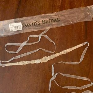 David’s bridal belt for wedding dress